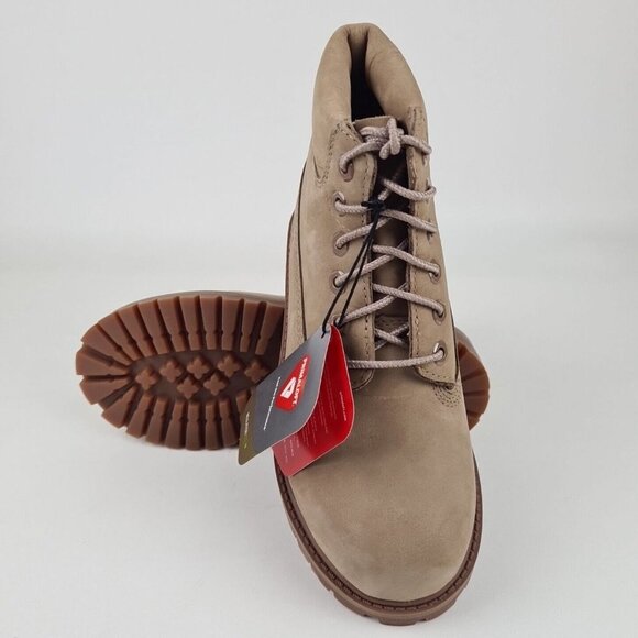 Timberland 6 IN Premium Waterproof Kids Boots Yellow Leather - Picture 10 of 12